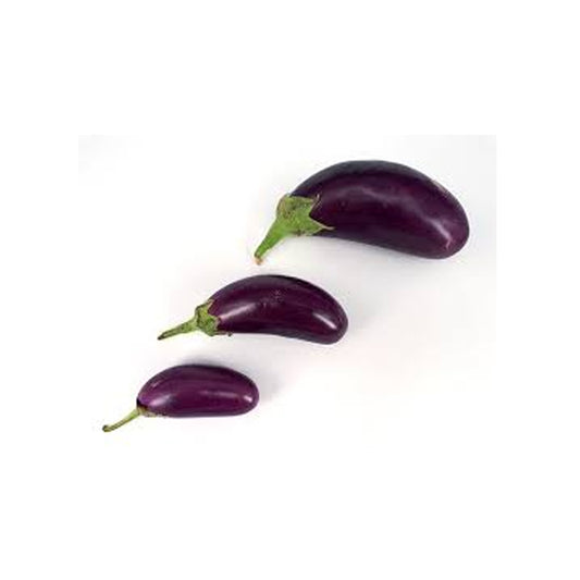 ຫມາກເຂືອມ່ວງນ້ອຍຍາວ Organic Mini Purple Eggplant 200g pack (Barcode 85558295)